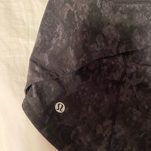 black snake print lululemon shorts